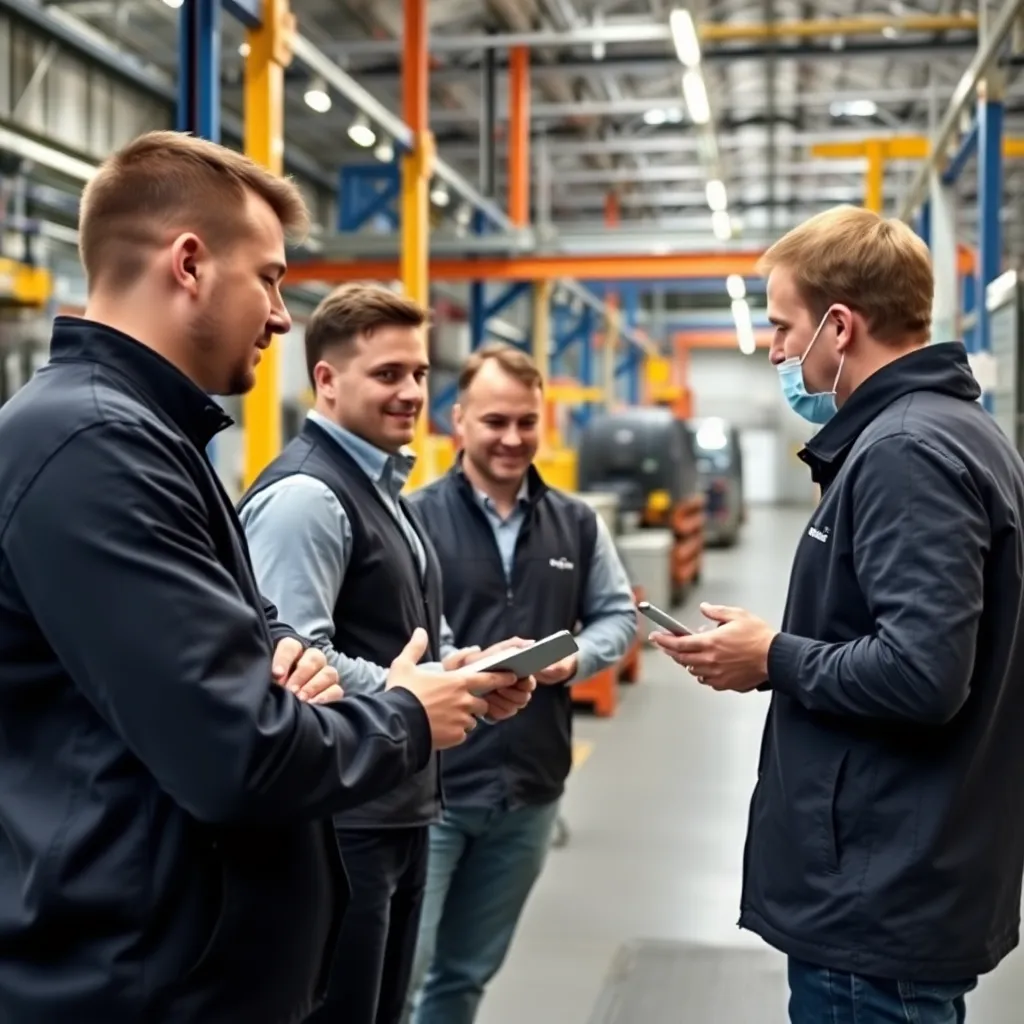 Tím lídrov v automobilovom závode počas workshopu o tímovej spolupráci
